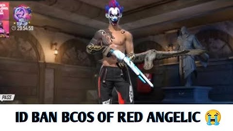 MY RED ANGELIC PANTS ID BANNED || GARENA FREEFIRE || #shorts #trending #viral