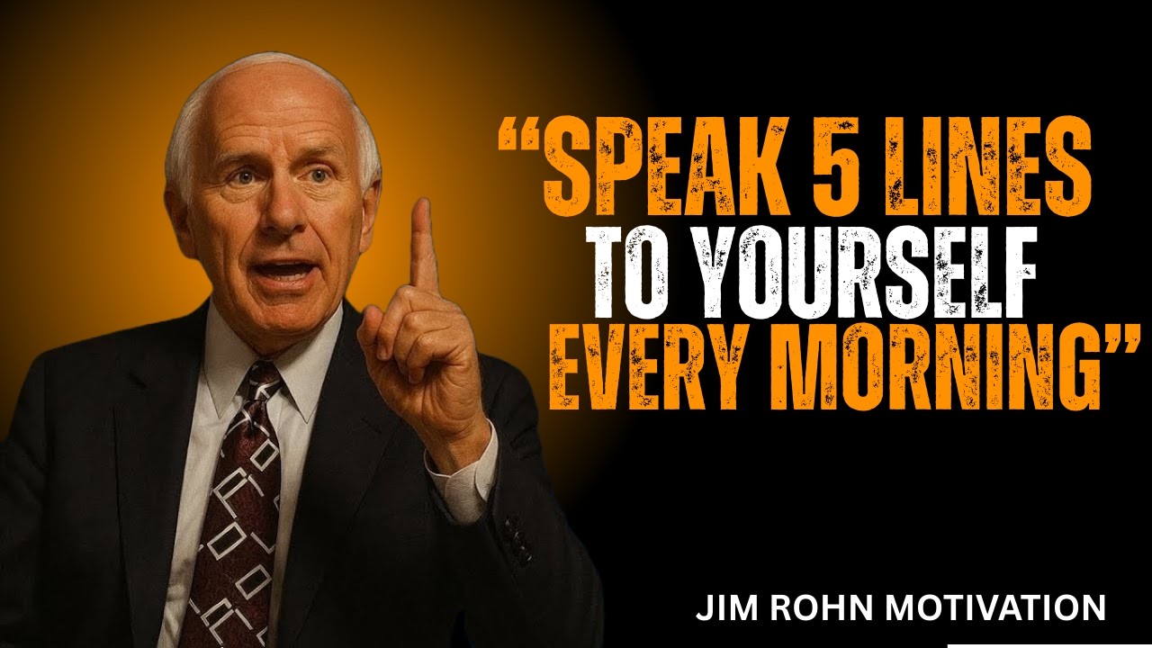 Speak 5 Lines To Yourself Every Morning | Jim Rohn Motivation For Success & Discipline