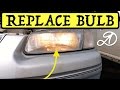 Replacing bulb in the headlamp. Toyota Camry Gracia