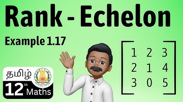 Example 1.17 | Applications of Matrices and Determinants | class -12 | Equal to | Tamil