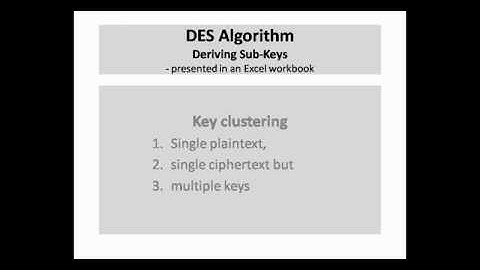DES Algorithm - Part 2 - The KEYs