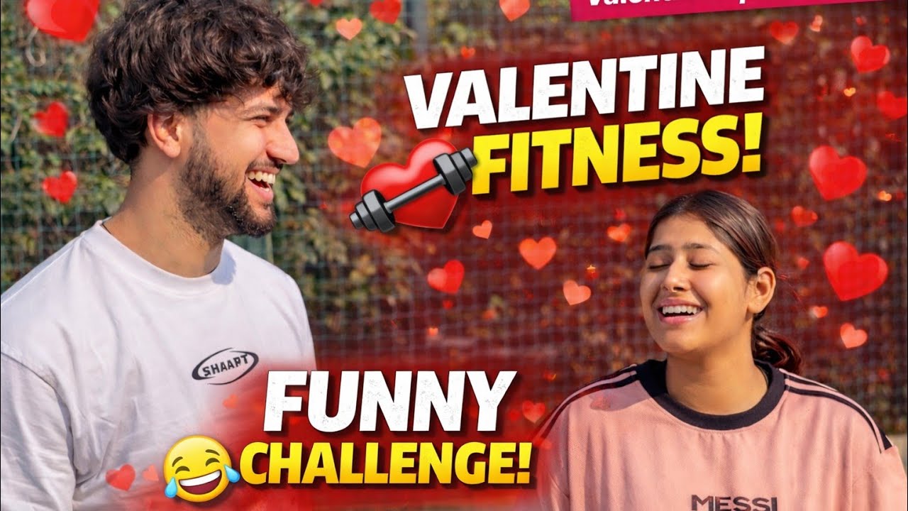 Valentine's day mein fitness challenge| Partner k saath pushups 💪