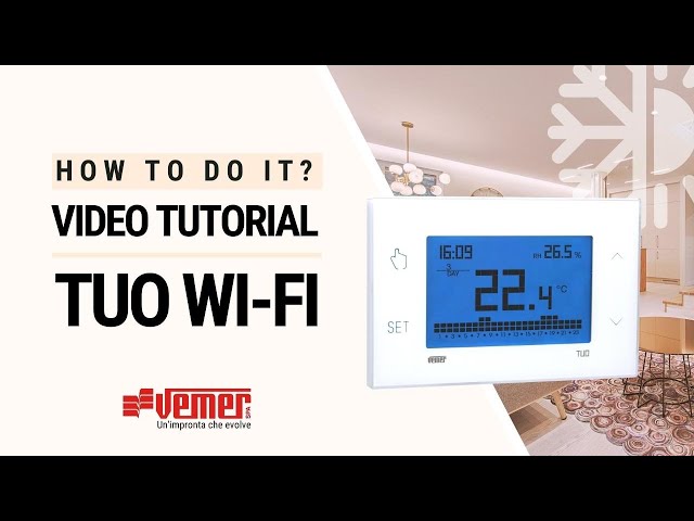 VEMER VE486700 Wireless Programmable Thermostat Kit – White, Touch Screen (Chronos RF)