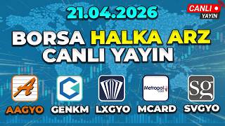 BORSA HALKA ARZ CANLI DERİNLİK ve AKD, 21 Nisan #aagyo #genkm #mcard #lxgyo #svgyo #netcd #enpra