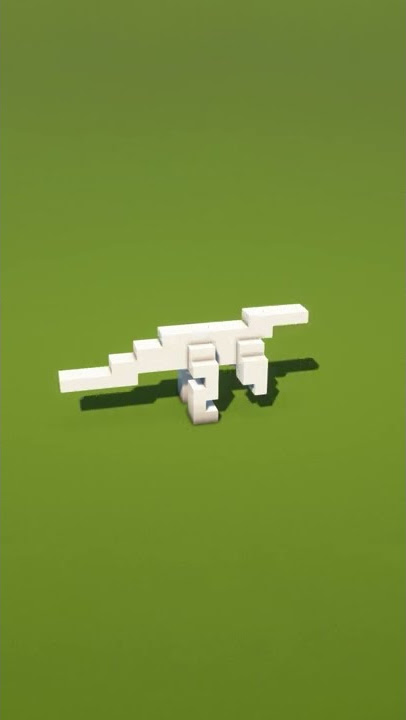How to Build a Dino Bone in Minecraft