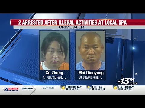 2 arrested for operating illegal massage parlor