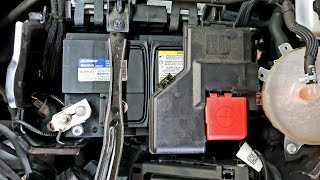 Battery replacement on a GMC Acadia