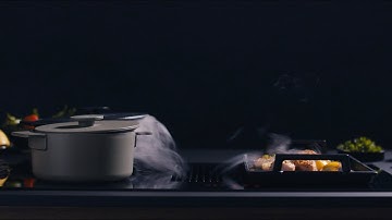 Novy Easy, stylish hob with integrated cooker hood