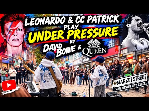 Under Pressure - David Bowie & Queen (busking cover version) #pressure #davidbowie #queen #leo #fyp