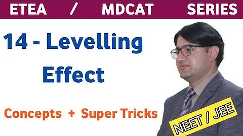 Levelling Effect || Strength of Acids &Bases || Chemistry Tricks || ETEA /MDCAT MCQs