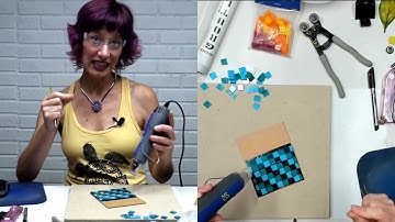 Creating Small Mosaic Wall Art with No Days Groutless Mosaic Adhesive