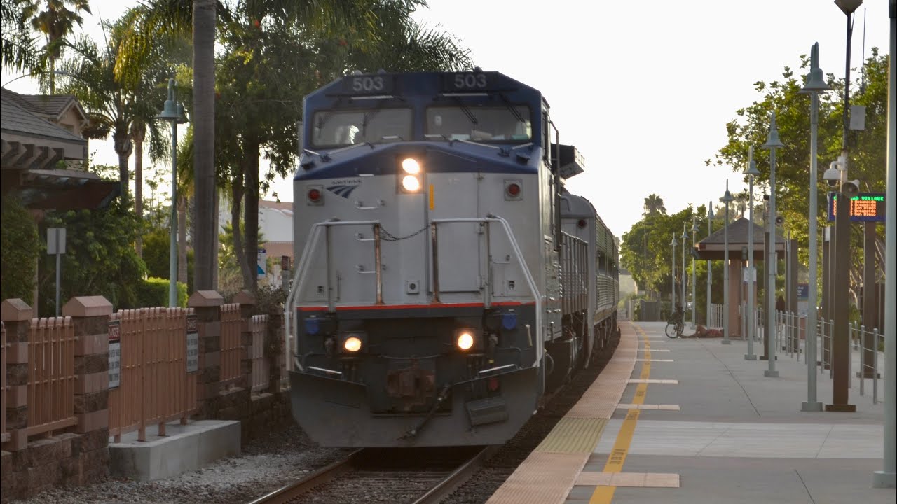 Railfanning Carlsbad Village 8/23/25 featuring 503 leading the Comets!