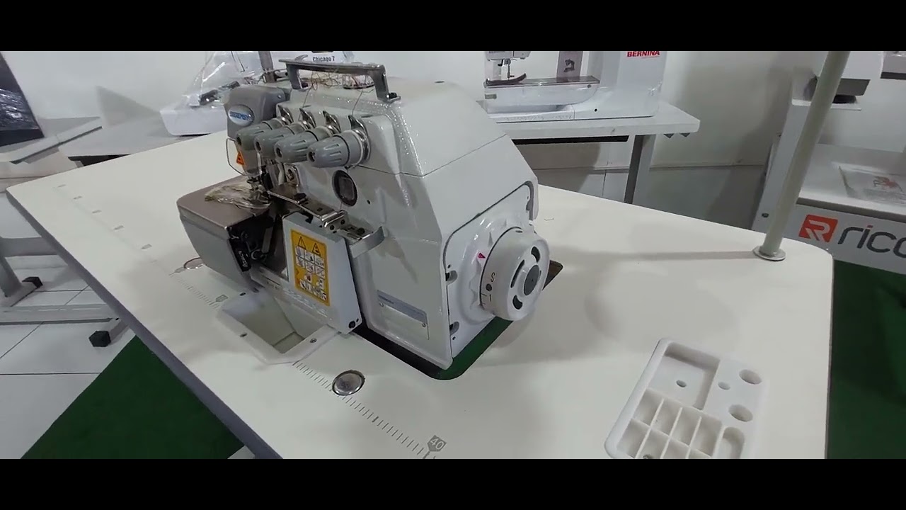 Máquina de costura overlock industrial gemsy ponto cadeia YouTube