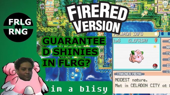 My first time RNGing a Pokémon. Shiny Bulbasaur in FireRed : r