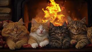 🐾 Warm Fireplace with Sleeping Cat | Soft Crackles & Cozy Ambience for Sleep, Focus & Serenity 🔥 screenshot 3