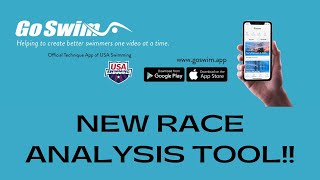 GoSwim's new Swimming Race Analysis Tool screenshot 1