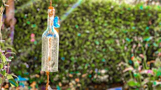 DIY #Mercury #Glass #WindChimes+How to Cut Glass Bottles Easy by Marcie Ziv 12,372 views 2 years ago 14 minutes, 52 seconds