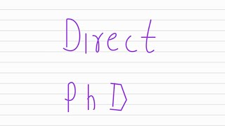 Direct PhD from IIT