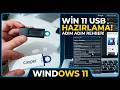 Windows 11 Kurulum USB'si Hazırlama Rehberi | 2026 Güncel (Tüm Versiyonlar