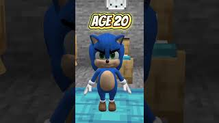 Searching For Secret Bases At Different Ages #shorts #minecraft