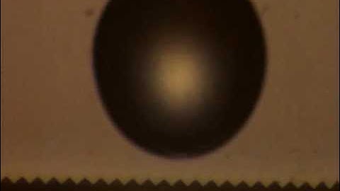 Water Droplet Bouncing on a Superhydrophobic Surface