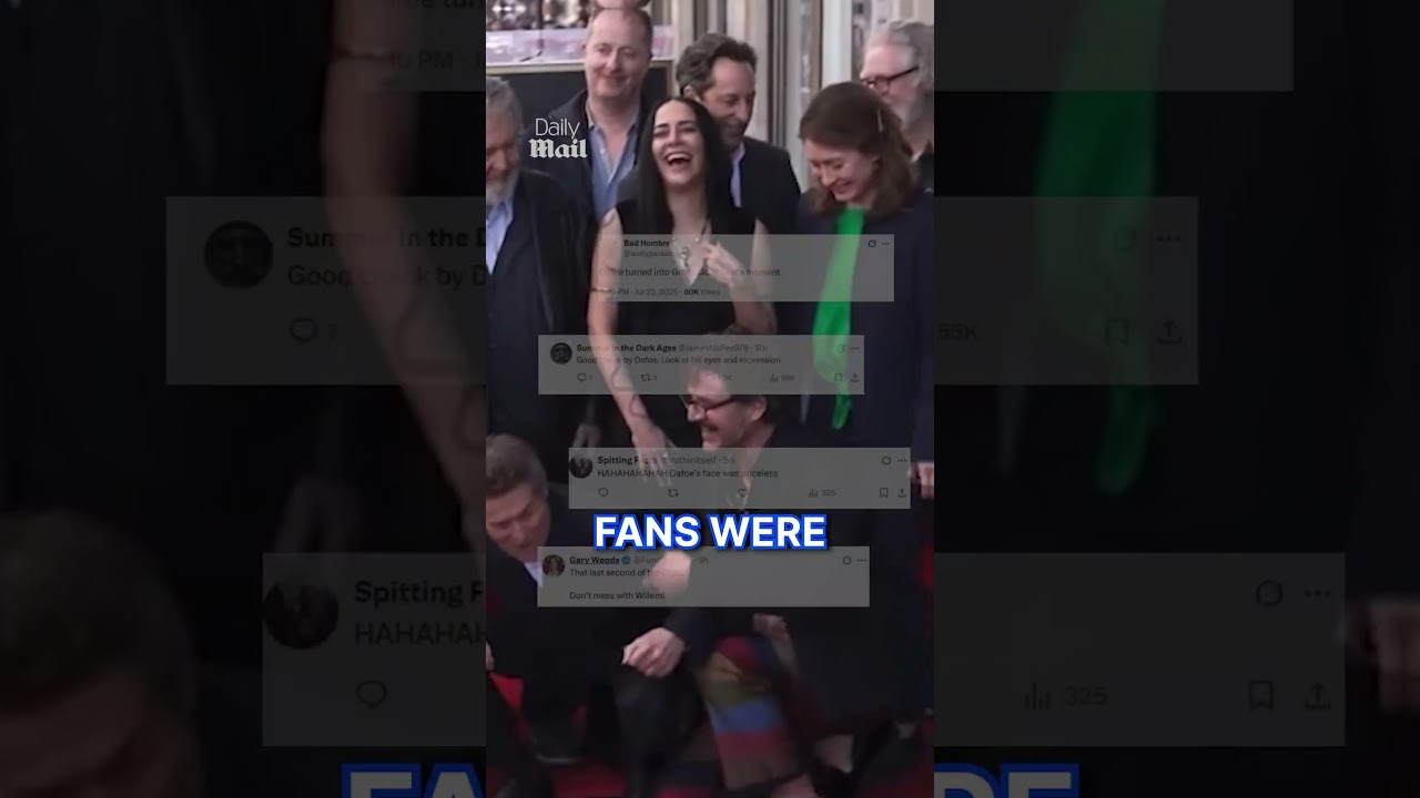 Pedro Pascal goes viral for 'creepy' touching of Willem Dafoe's wife