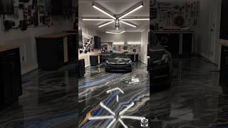 Satisfying Epoxy Floor Transformation 😱 | Before &amp; After Garage Makeover #Shorts