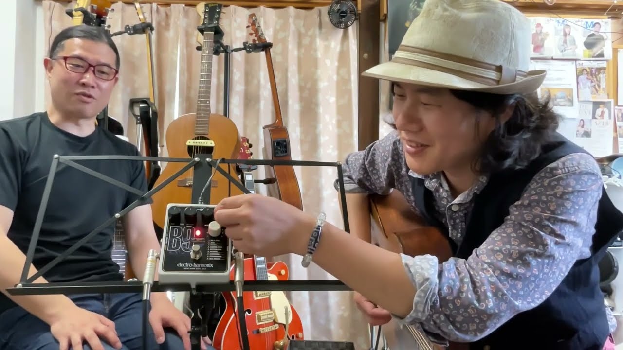 アコギがオルガンに！？Electro Harmonix B9を永瀬晋さんと弾いてみ