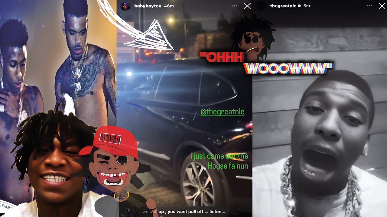 NBA Ben10 & NLE Choppa Almost Gets Into A Shootout With Eachother!😳Ft.OG 3Three