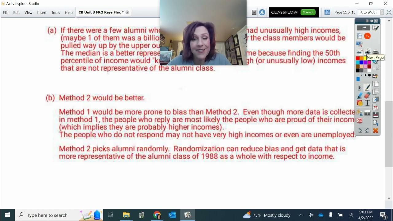 AP Stats FRQ 2014 4 YouTube