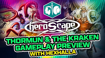 Thormun & The Kraken Heroscape Gameplay Preview with @hexhalla