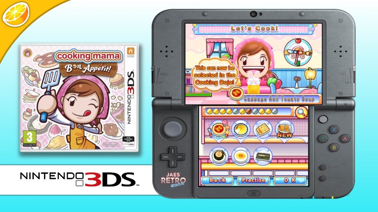 COOKING MAMA BON APPETIT | 60 FPS HD | NINTENDO 3DS GAMEPLAY