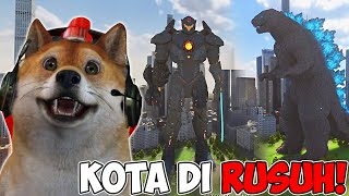 KOTA DI SERANG GODZILLA DAN ROBOT! - Teardown Indonesia screenshot 4