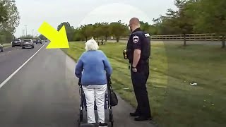 Cop Spots Elderly Woman with Walker on Highway–Prepare to Be Moved by What Transpired Next.