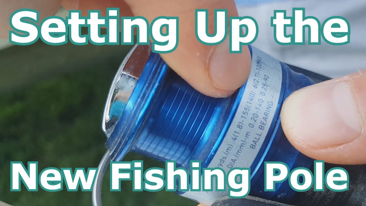 How to String, Rig, and Set Up a New Fishing Rod with Line, Bobber, Weights, and Hook - YouTube