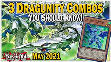 Yu-Gi-Oh! 3 Basic DRAGUNITY Combos You Should Know! | 3 Easy/Standard Combos - May 2021