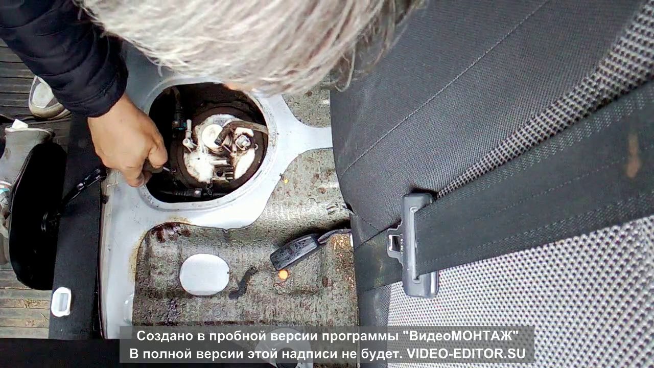 Замена топливного насоса солярис