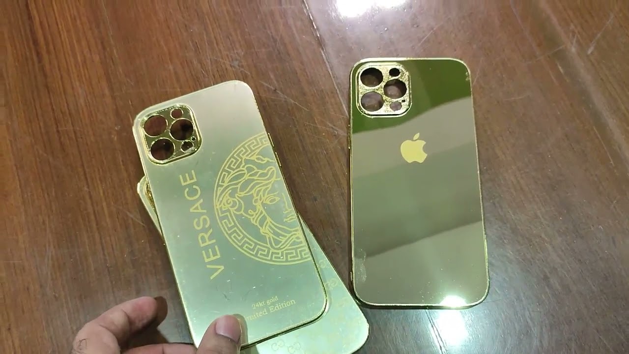 Gold Plated Phone Case Contact Information Finder