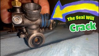 This Nitro Engine Carburetor seal can leak and cause tuning issues