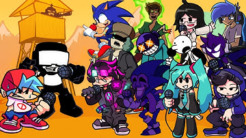 Guns But Different Characters Sing It 🎤 (FNF Everyone Sings Guns)