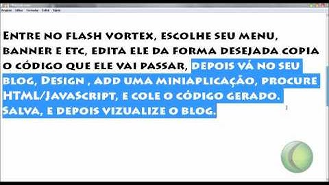 Como tirar a propaganda do Menu Gerado pelo Flash Vortex