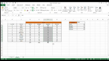 এক্সেল রো এবং কলামের মাধ্যমে যোগ করার নিয়ম | How to use sum formula in excel ?
