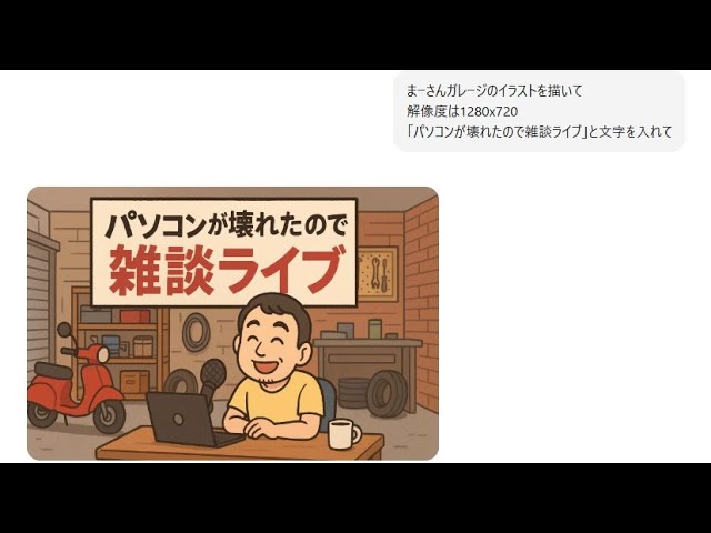 パソコンが壊れたので雑談です【まーさんライブ】