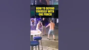 How to Defend your self in a Street Fight (One Punch)