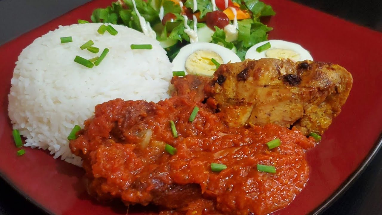 Charcoal Grilled Chicken In Tomato Stew YouTube Charcoal Grilled Chicken In Tomato Stew YouTube