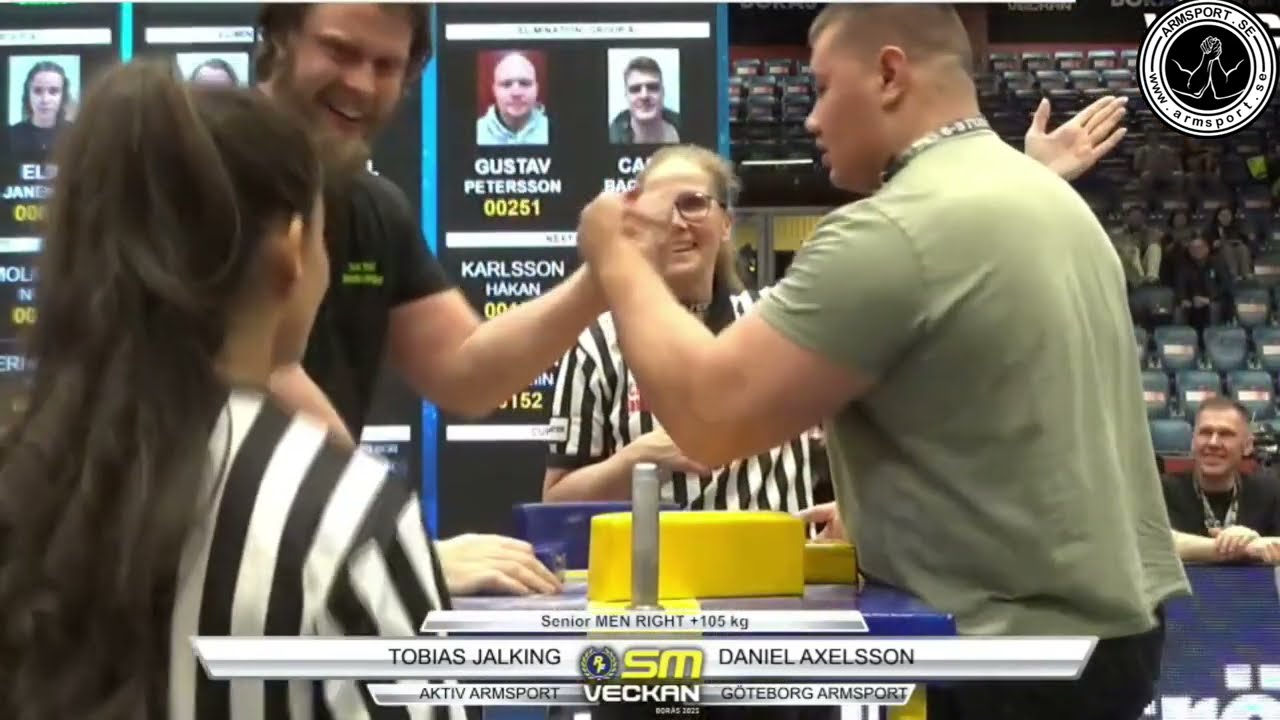 SM i Armbrytning 2025 - Senior +105kg Höger arm (Endast kvalmatcher)