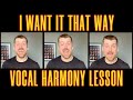 I Want It That Way - Backstreet Boys | HARMONY TUTORIAL