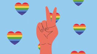 LGBTQ+ Hand Pride Month Animation | Diversity and Inclusion Motion Graphics