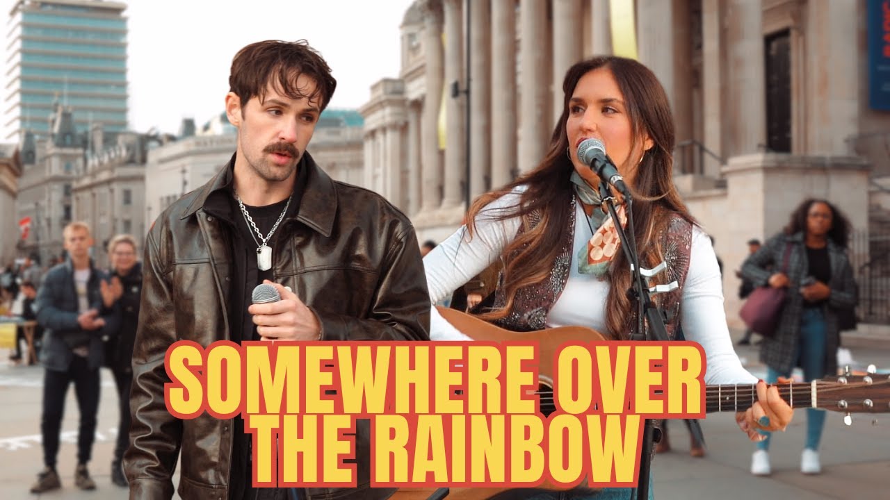 French Girl With an INSANE Voice JOINS Me in the Street | Judy Garland - Somewhere Over The Rainbow