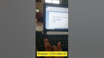 "Insert Date and Time in MS Word Using Keyboard Shortcut" #MSWord #KeyboardShortcut